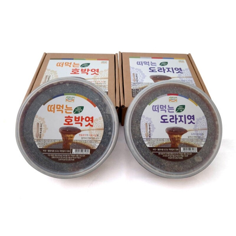 마밀랜드산골식품,천연곡물과 엿기름만을 넣은 떠먹는 엿(호박_도라지)_300gx1ea